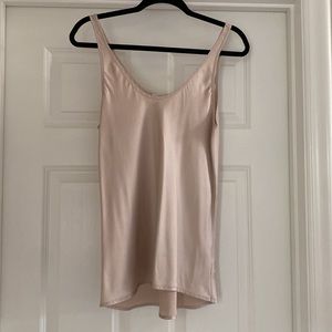 7 For All Mankind Blush Colored Slip Tank Top